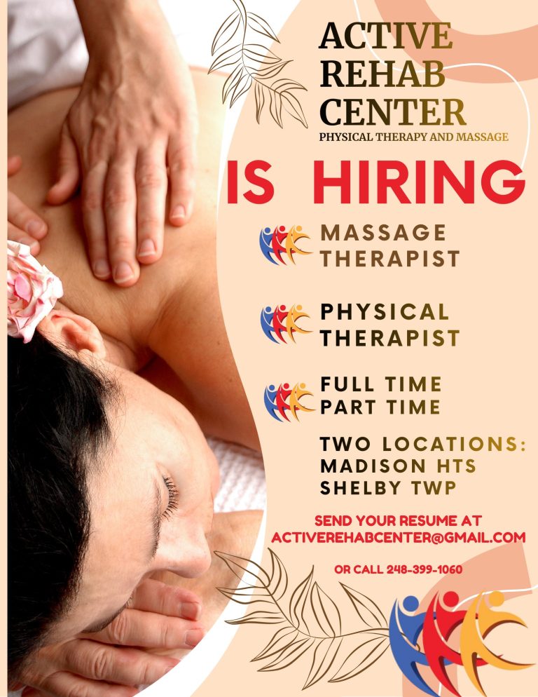 Active Rehab Center Is Hiring: Join Our Growing Team